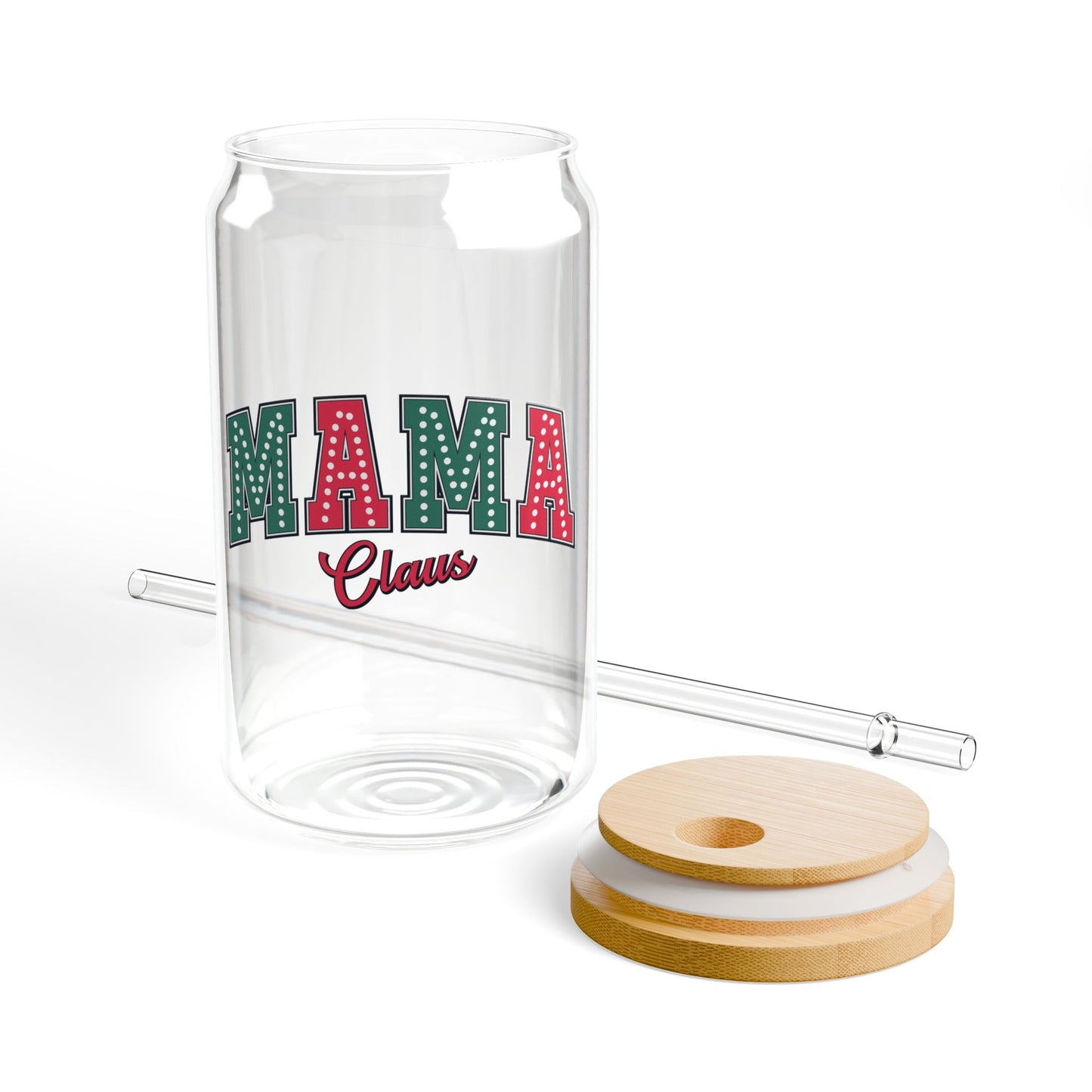 Mama Claus Christmas Sipper Glass