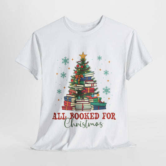 All Booked For Christmas Heavy Cotton Tee