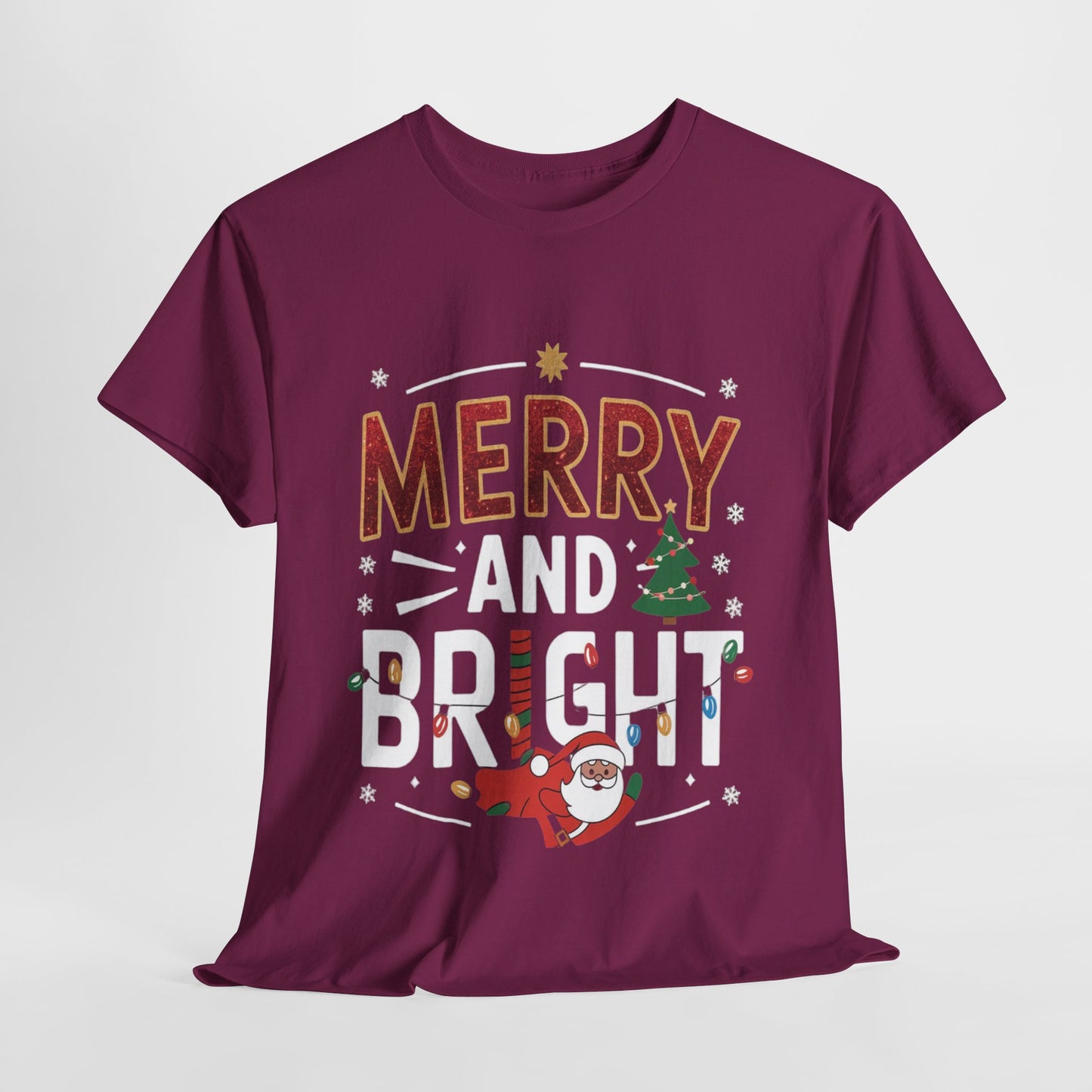 Merry and Bright 1 Heavy Cotton Tee