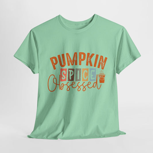 Pumpkin Spice Obsessed Unisex Heavy Cotton Tee