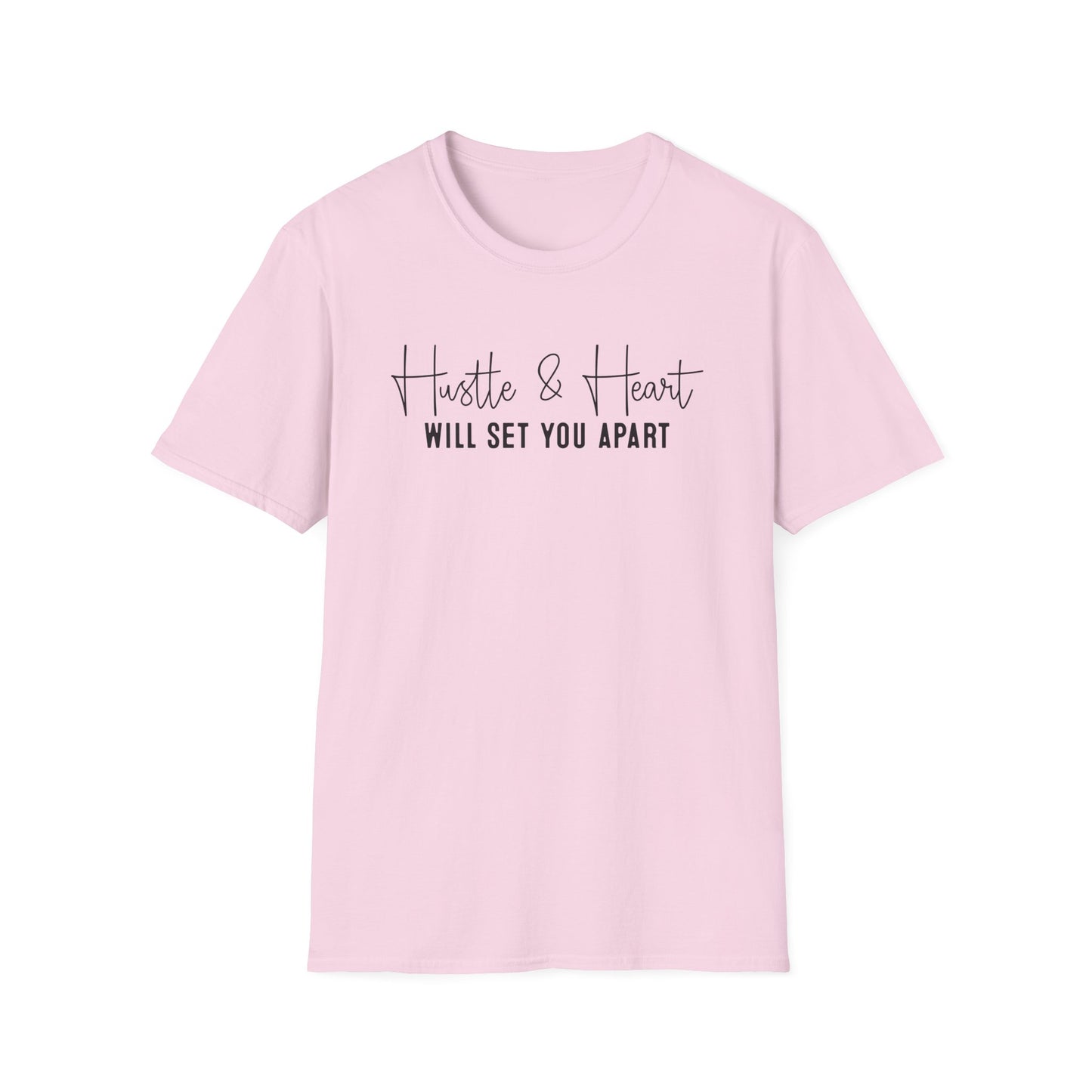 Hustle and Heart Entrepreneur Inspirational Softstyle T-Shirt