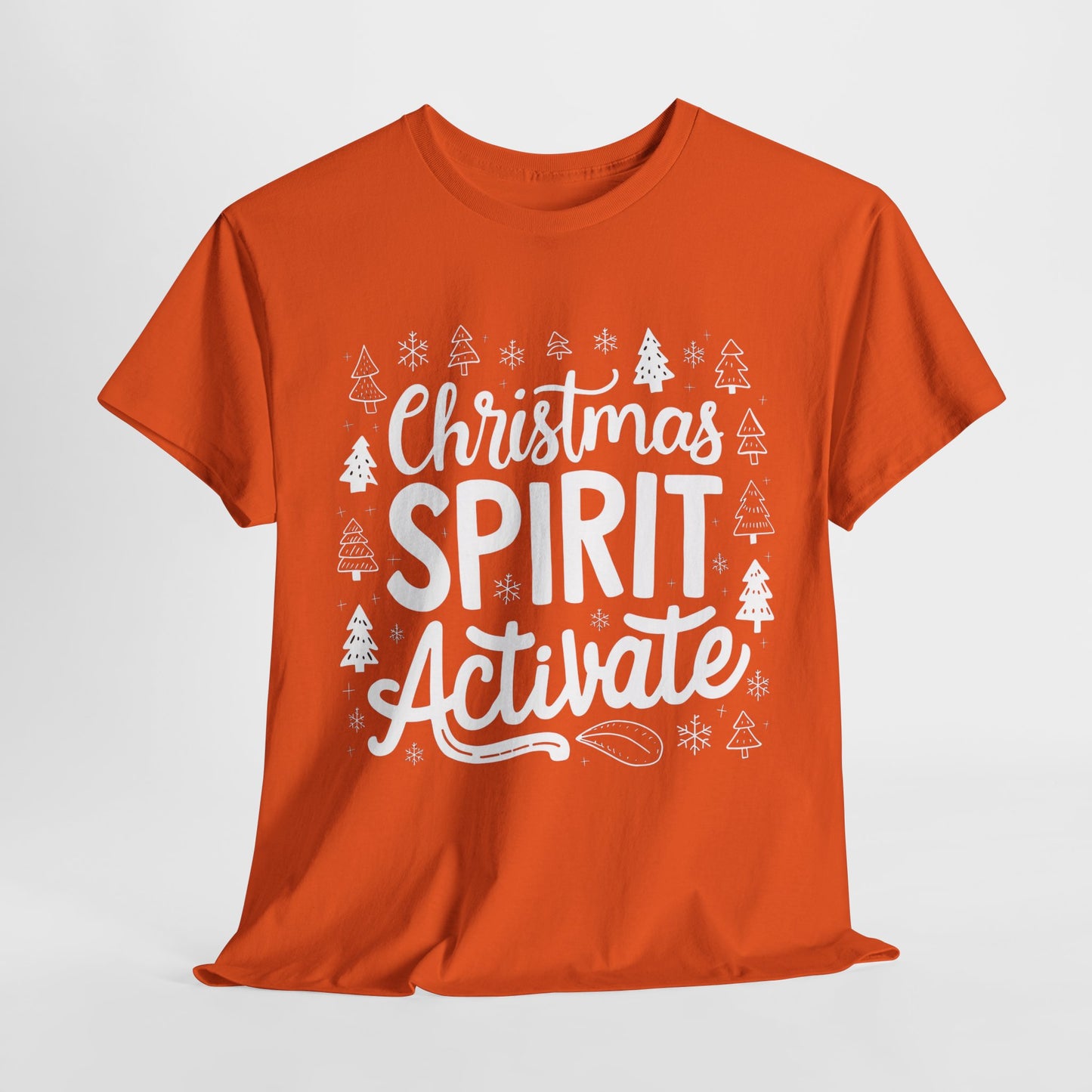 Christmas Spirit Activate Heavy Cotton Tee