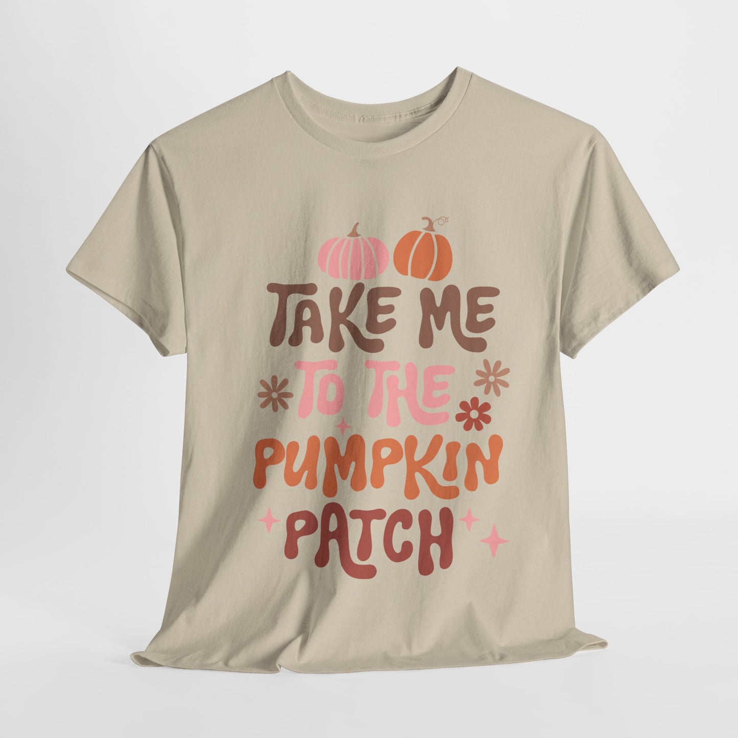 Take Me To The Pumpkin Patch Fall Unisex Heavy Cotton Tee