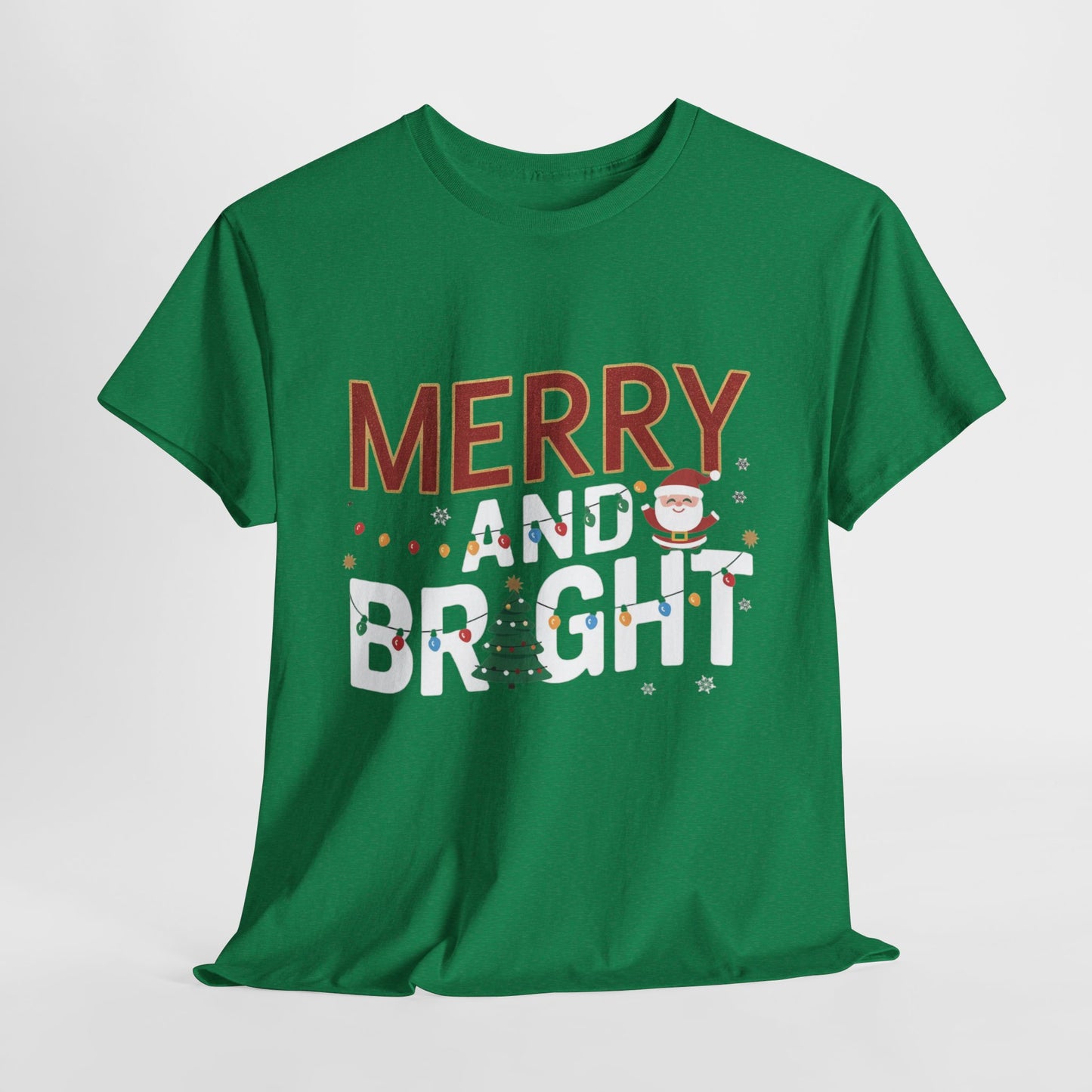 Merry and Bright 2 Heavy Cotton Tee