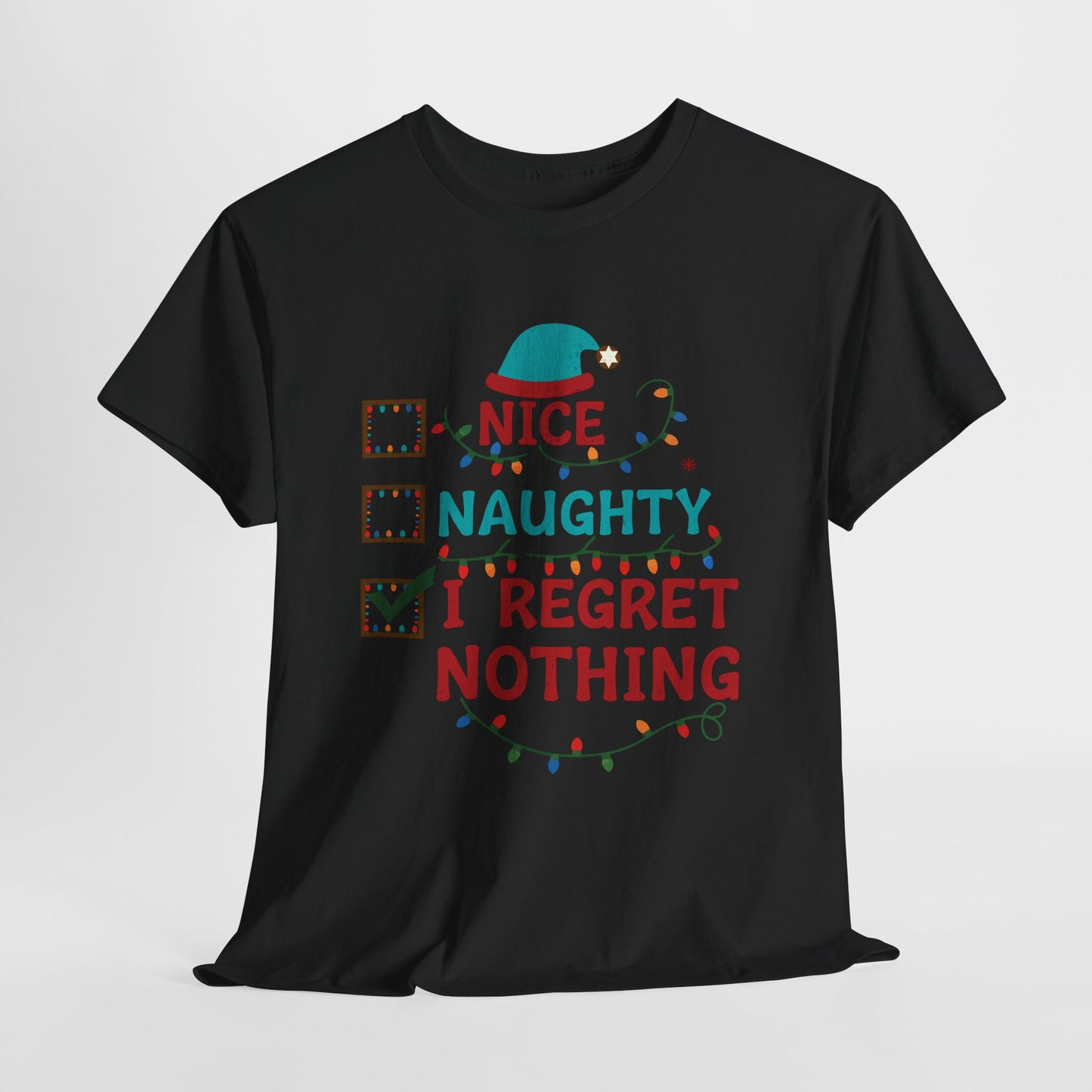 Naughty or Nice Christmas Heavy Cotton Tee