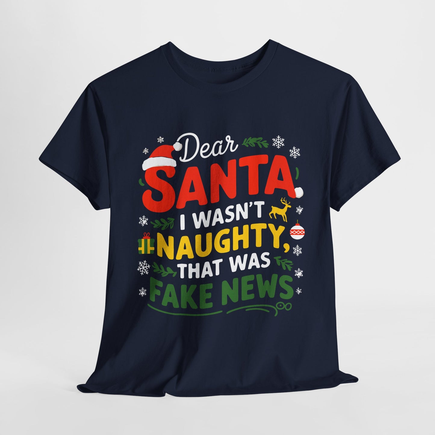 Fake News Christmas Heavy Cotton Tee