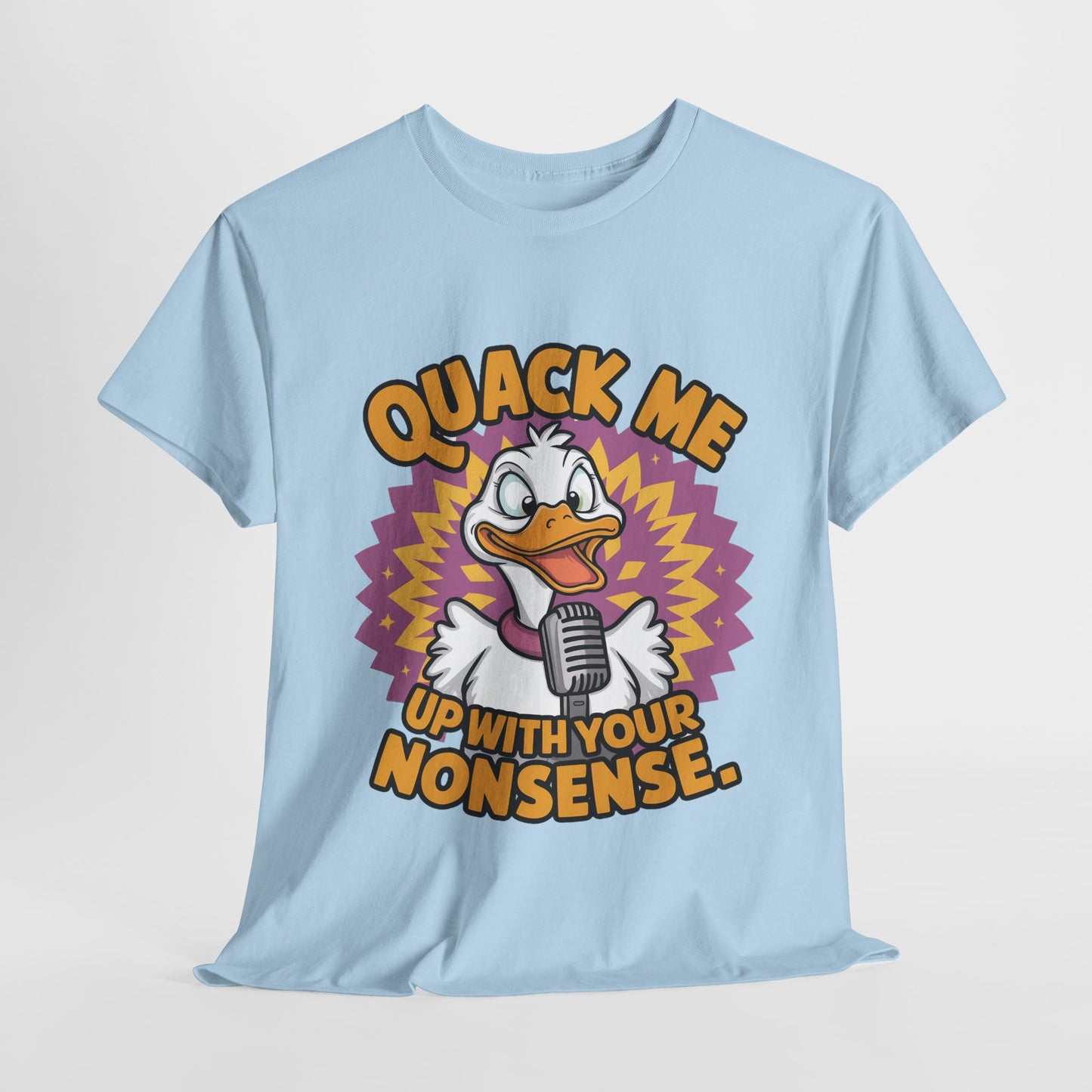 Quack Me Up Funny Duck Heavy Cotton Tee